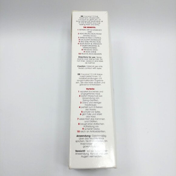 NEW Bold Uniq Coconut Heat Protectant Spray Dry Hair Treatment Anti-Frizz 250mL - Picture 3 of 3